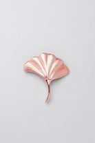 Fossil Ginkgo Cabinet Knob in Rose Gold Matte — lifestyle view, G Decor