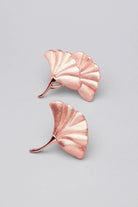 Fossil Ginkgo Cabinet Knob in Rose Gold Matte — G Decor