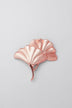 Fossil Ginkgo Cabinet Knob in Rose Gold Matte — close-up view, G Decor