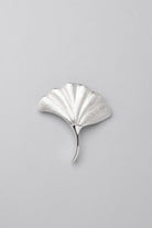 Fossil Ginkgo Cabinet Knob in Silver Matte — alternate view, G Decor