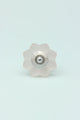 Frosted Fjord Flower Melon and Pastel Shades Glass Knob - G Decor