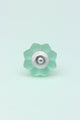 Frosted Fjord Flower Melon and Pastel Shades Glass Knob - G Decor