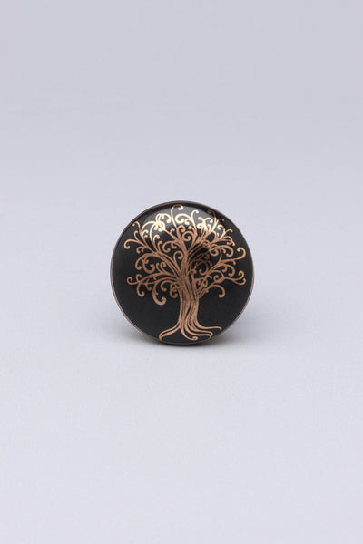 G Decor Door Knobs & Handles Black / Tree Black Gold Tree of Life Ceramic Door Knobs Cupboard Drawer Pull Door Handles