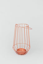 Geometric Copper Glass Tealight Candle Holder - G Decor