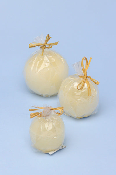 Gdecorstore Candles & Candle Holders Georgia Ivory Ombre Sphere Ball Candles