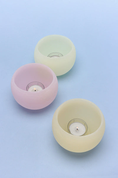 Gdecorstore Candles & Candle Holders Georgia Pastel Ombre Sphere Wax Tealight Holder