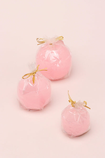 G Decor Candles Georgia Light Pink Ombre Sphere Ball Candles