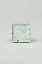 Gleem Luminous Crystal Square Glass Cabinet Knob — close-up view, G Decor