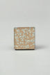 Gleem Rose Luminous Crystal Square Glass Cabinet Knob — close-up view, G Decor