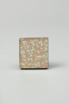 Gleem Rose Luminous Crystal Square Glass Knobs Elegant Patterned Pull Handles - G Decor