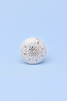 Gold Royal Bloom Ceramic Cabinet Knob — lifestyle view, G Decor