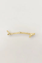 Runa Sculpted Gold Branch Cabinet Pull — close-up view, G Decor