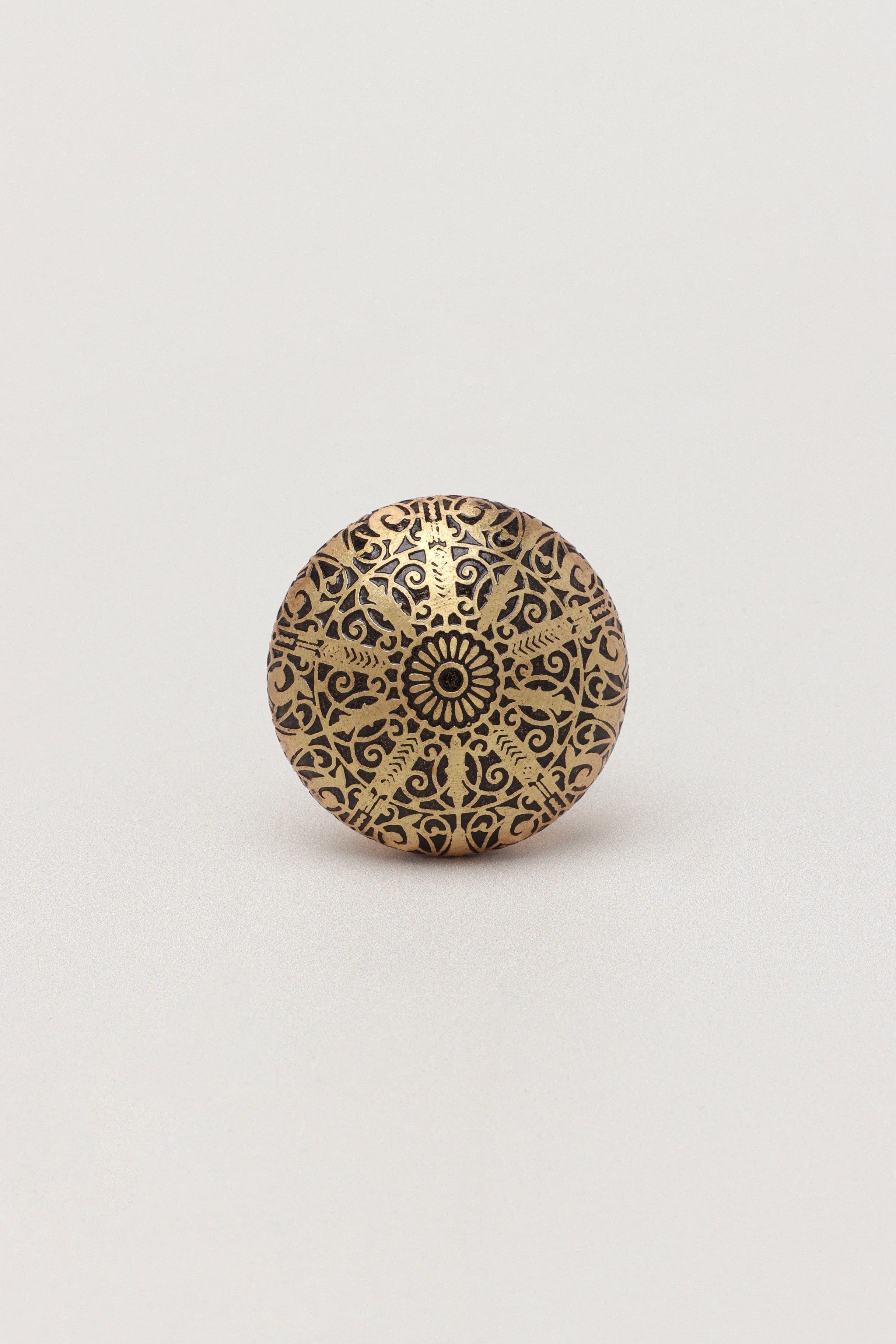 Golden Brass Monarchy Drawer Door Knob - G Decor