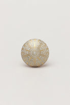 Golden Brass Monarchy Cabinet Knob — close-up view, G Decor