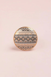 Bouton de meuble en céramique perse Golden Mystic