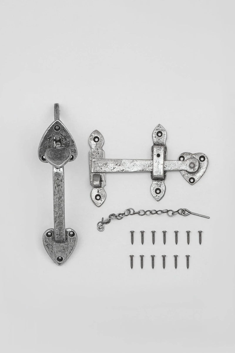 Gothic Heavy Pewter Thumb Door Latch