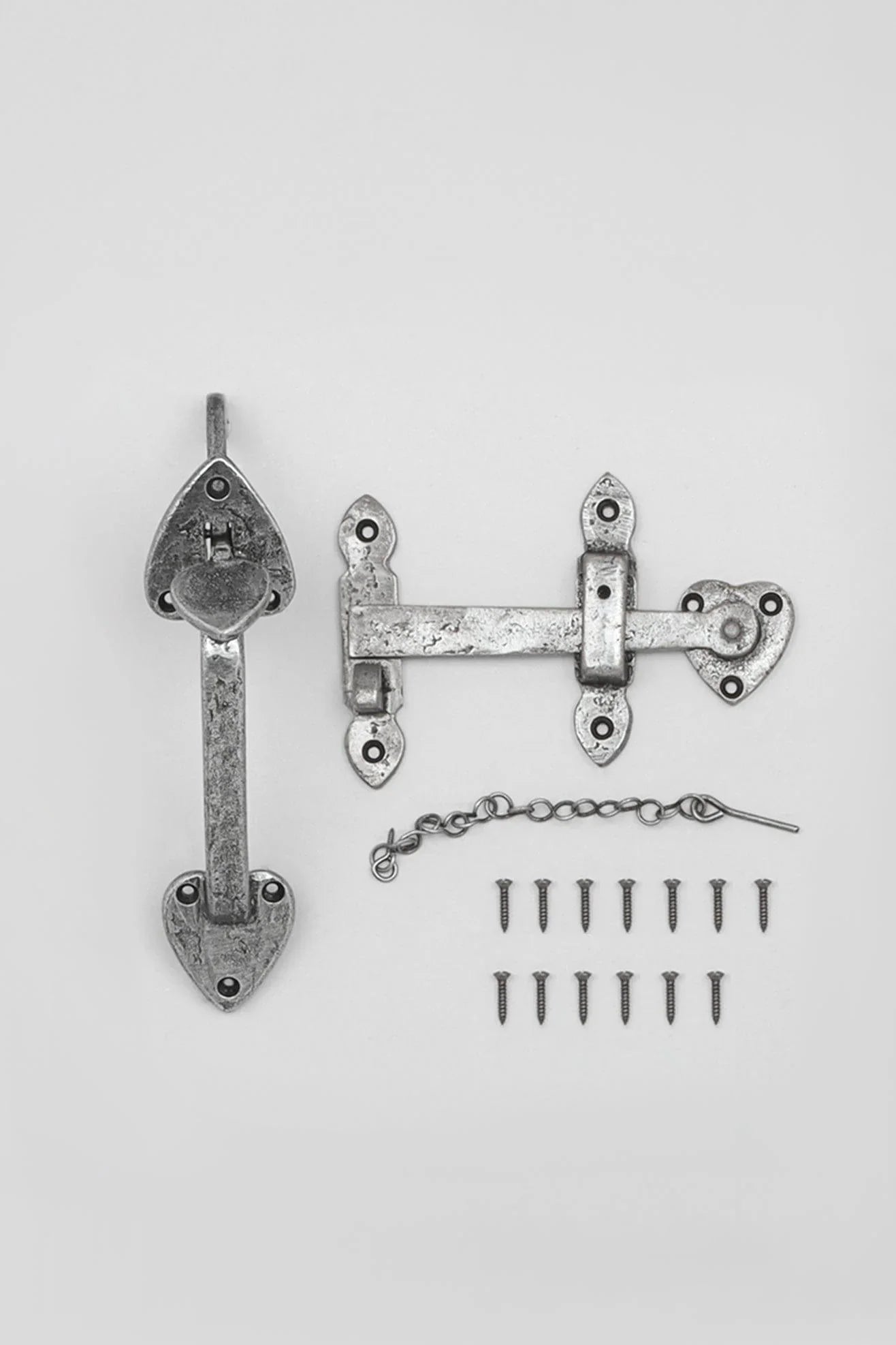Gothic Heavy Pewter Thumb Door Latch