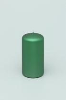 Grace Alouette Forest Green Lacquered Pillar and Ball Candles - G Decor
