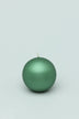 Grace Alouette Forest Green Lacquered Pillar and Ball Candle — lifestyle view, G Decor