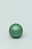 Grace Alouette Forest Green Lacquered Pillar and Ball Candles - G Decor