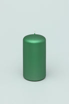 Grace Alouette Forest Green Lacquered Pillar and Ball Candle — view 5, G Decor