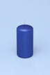 grace-alouette-indigo-blue-lacquered-pillar-and-ball-candles-g-decor-89411 - G Decor