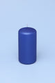 Grace Alouette Indigo Blue Lacquered Pillar and Ball Candles - G Decor