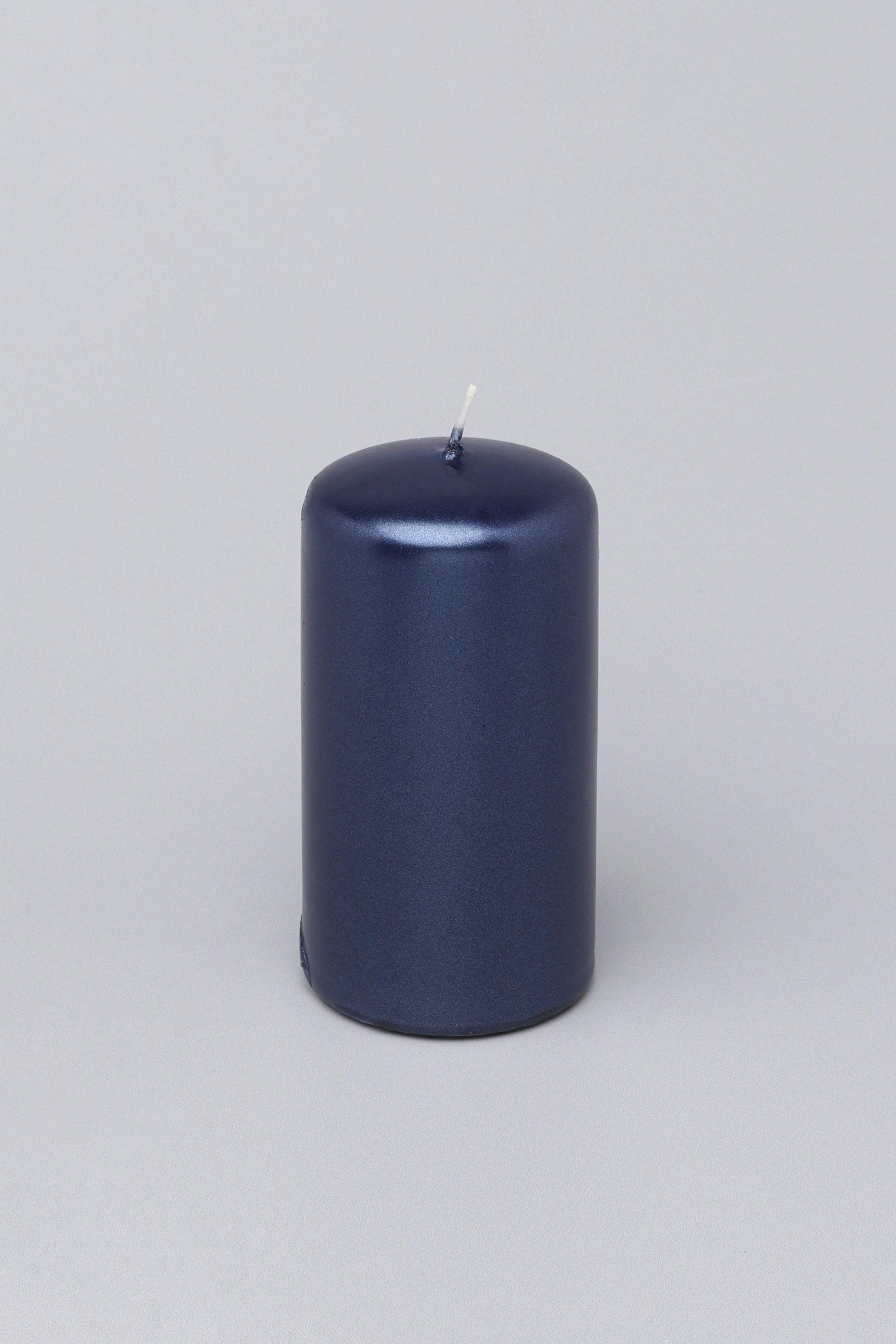 G Decor Candles Blue Grace Varnished Shimmer Pillar Candle