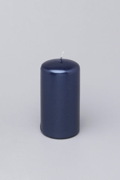 G Decor Candles Blue Grace Varnished Shimmer Pillar Candle