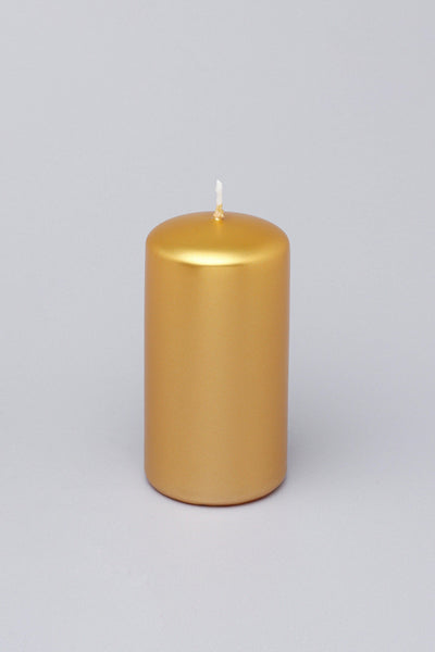 G Decor Candles Gold Grace Varnished Shimmer Pillar Candle