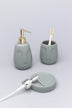 grey-art-face-ceramic-bath-accessory-set-g-decor-70524 - G Decor
