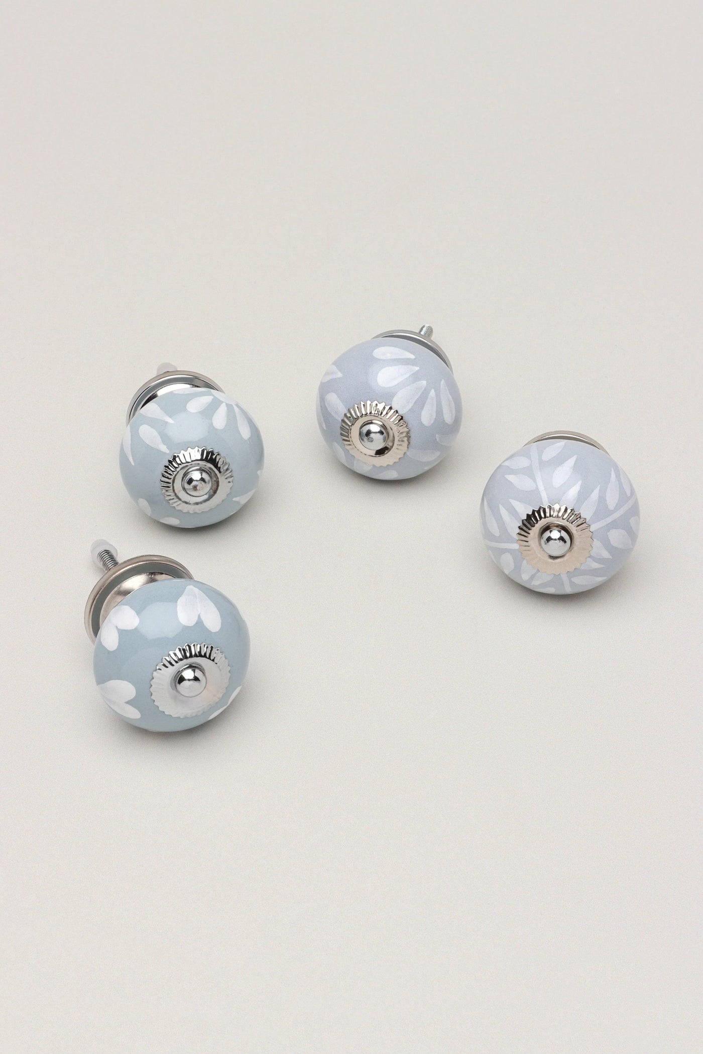 Grey Fusion Hand-Painted Ceramic Cabinet Knob