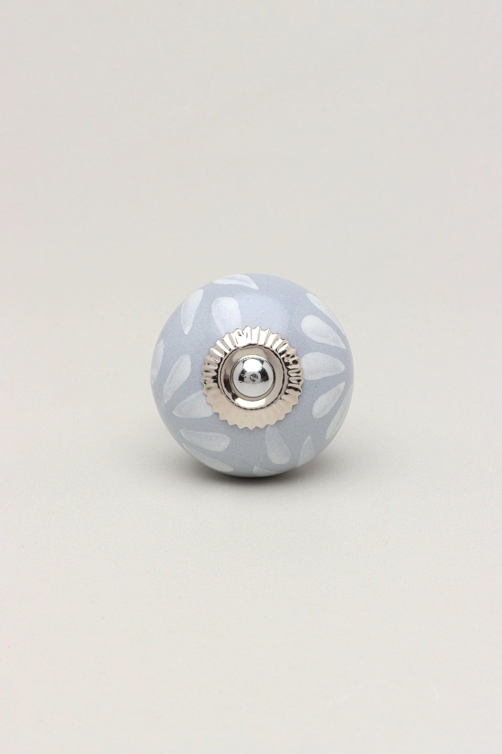 Grey Fusion Hand-Painted Ceramic Cabinet Knob — view 5, G Decor