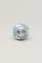 Grey Fusion Handpainted Ceramic Door Knob, Door Handle - G Decor