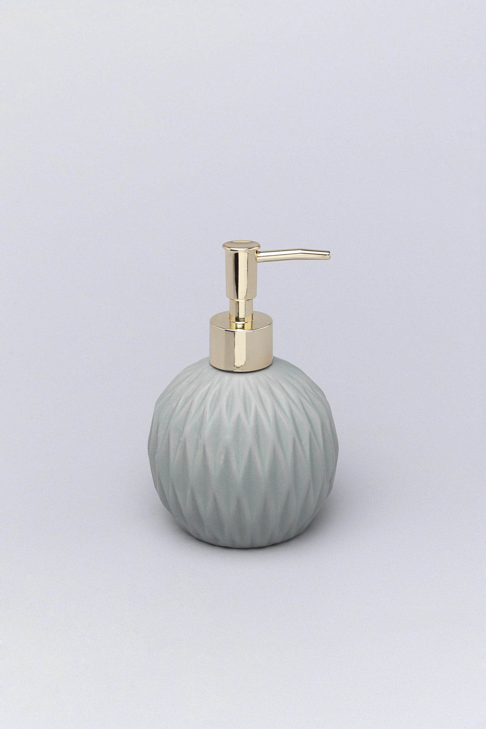 Grey Patterned Ceramic Bathroom Accessory Set — alternate view, G Decor