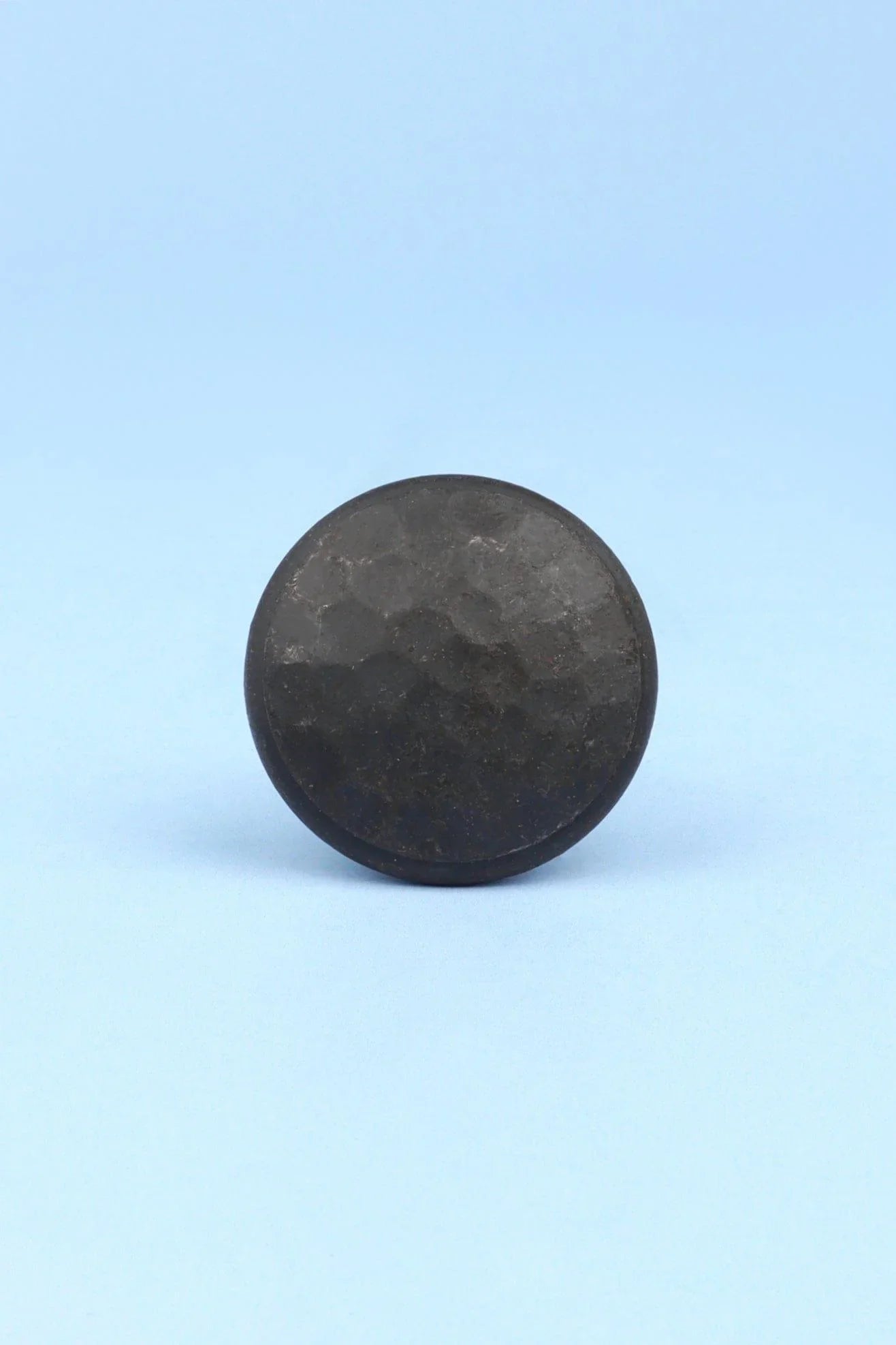 Hand Forged Hammered Beaten Cupboard Door Knob — close-up view, G Decor