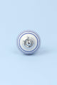 Handcrafted & Handpainted Striped Ceramic Door Knobs White Base Cupboard Pull Handles In Dark Green And Blue In - G Decor