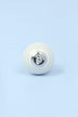 Handcrafted & Handpainted Striped Ceramic Door Knobs White Base Cupboard Pull Handles In Grey and Blue - G Decor