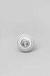 Striped Ceramic Cabinet Knob, Red Light Green Dark Grey — lifestyle view, G Decor