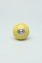 Crackle Ceramic Cabinet Knob in Bright Colours — alternate view, G Decor