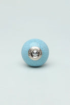 Crackle Ceramic Cabinet Knob in Bright Colours — close-up view, G Decor