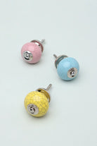 Crackle Ceramic Cabinet Knob in Bright Colours — G Decor