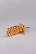 Large Embracing Hand Designer Cabinet Knob — close-up view, G Decor