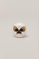 Handcrafted Golden Butterfly Radiant Ceramic Door Knob - G Decor