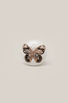 Golden Butterfly Radiant Ceramic Cabinet Knob — lifestyle view, G Decor
