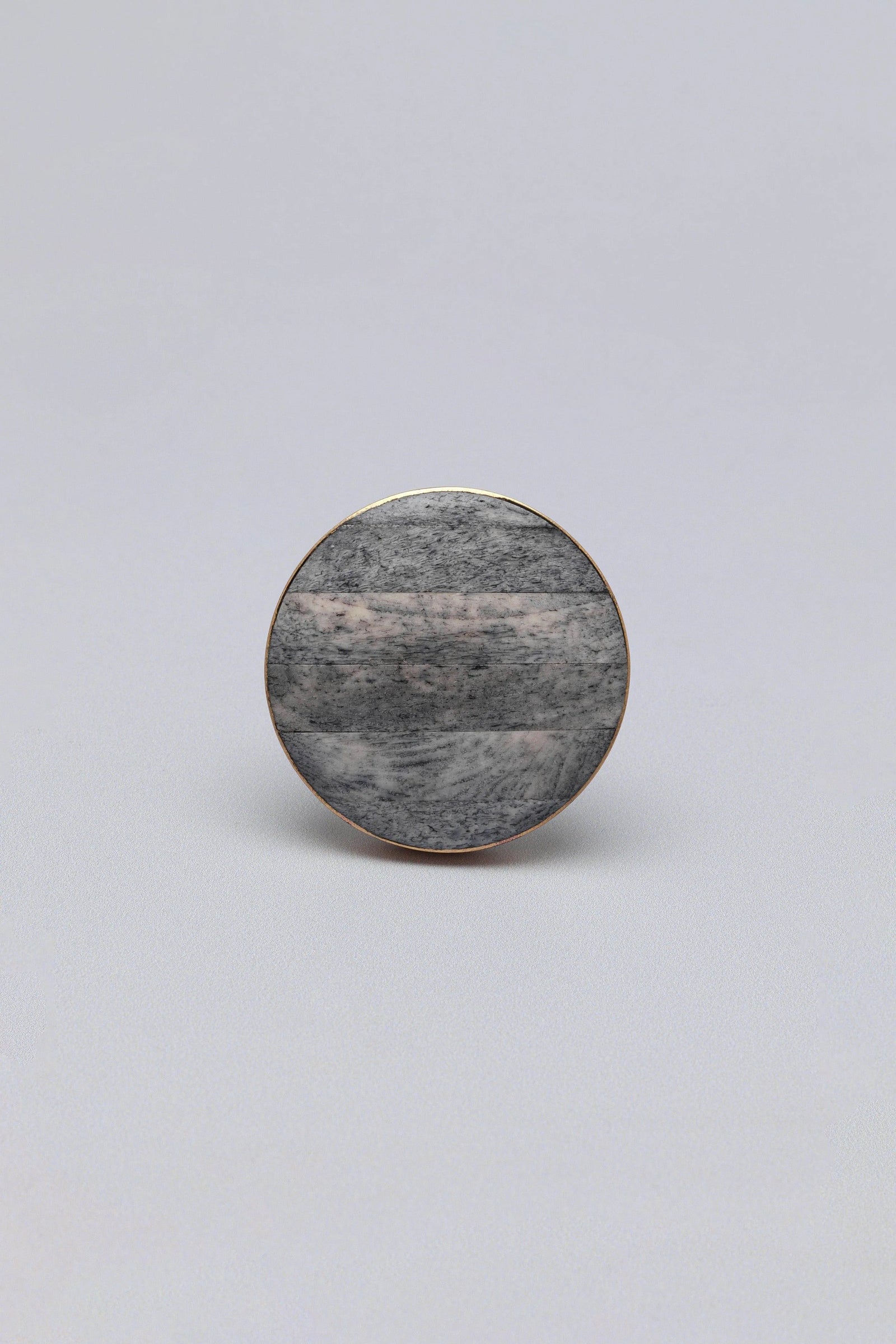 Oslo Horn Bone and Brass Cabinet Knob — alternate view, G Decor