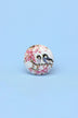 Singing Birds Ceramic Cabinet Knob in Pink and Blue — alternate view, G Decor