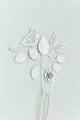 Handcrafted Sturdy White Iron Wall Hook Country Garden Nature-Inspired Style - G Decor