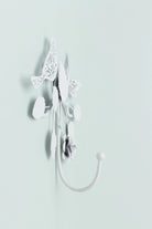 White Iron Country Garden Wall Hook — close-up view, G Decor