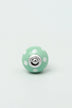 Polka Dot Ceramic Cabinet Knob in Mint and Dark Grey — alternate view, G Decor